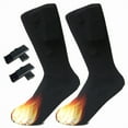 thumbnail image 1 of Rechargeable Electric Heated Socks, Cotton Heating Socks with 3V Battery Box, 50℃ Constant Temperature, Double-Layer Insulation for Hiking/Climbing in Cold Weather, 1 of 8