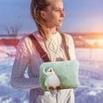 Rechargeable Electric Hot Water Bag Plush Winter Hand Warmer Portable