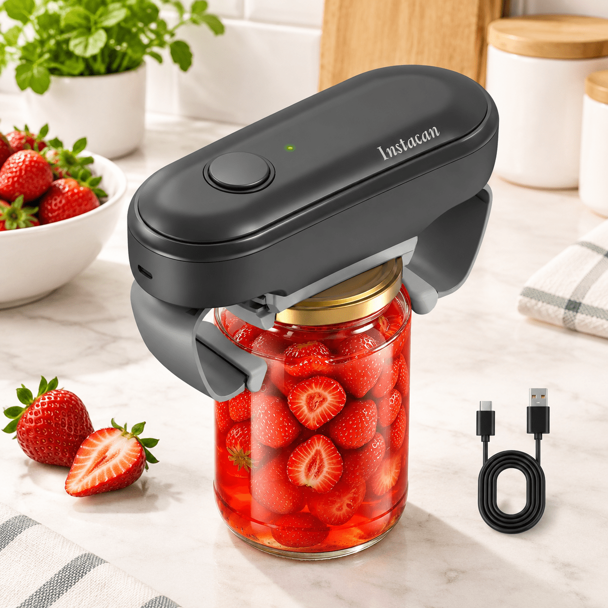 Weak Backpack Rechargeable Electric Jar Opener, Default Color, For Seniors and Weak ...
