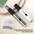 thumbnail image 1 of Rechargeable Electric Nail Drill 15-Speed Manicure Tool with Ceramic Bits - Portable Nail File for Acrylic Gel Cuticle Removal - LCD Display USB, 1 of 7