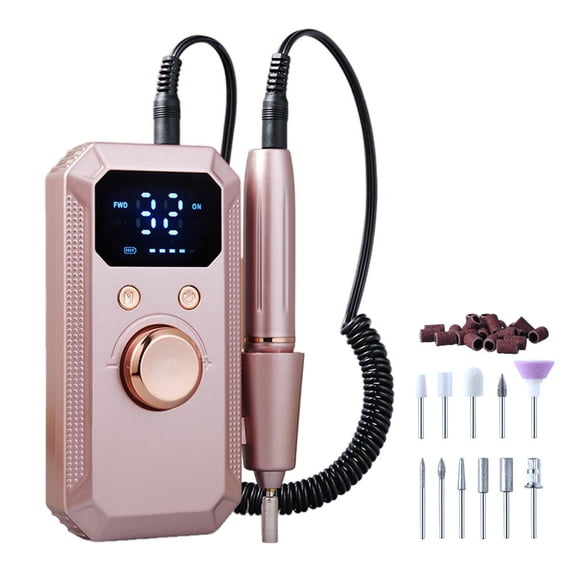 Rechargeable Electric Nail Drill Machine Kit Portable Cordless Nail File For Acrylic Gel Nails Remove