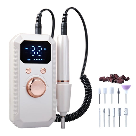 Rechargeable Electric Nail Drill Machine Kit Portable Cordless Nail File For Acrylic Gel Nails Remove