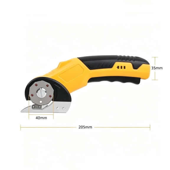Rechargeable Electric Rotary Fabric Cutter With Lithium Battery Carbon Steel Blade For Sewing And Quilting 1 Count
