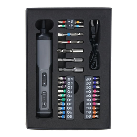 Rechargeable Electric Screwdriver 5N.m Torque 2000mAh Battery with LED Light for Various Applications and Projects