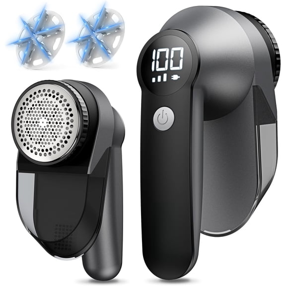 Rechargeable Fabric ,3-Speed Lint Remover for Clothes LED Display, 15000r/Min , Large Shaving Lint for Clothes, 6-Leaf , Lint Ball, Furniture, Fuzz