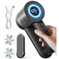 thumbnail image 1 of Rechargeable Fabric Shaver, 2 in 1 Electric Lint Remover with Lint Brush, Fuzz Lint Shaver, Sweater Shaver to Remove Pilling, Fabric Defuzzer for Clothes, Furniture (Black), 1 of 10