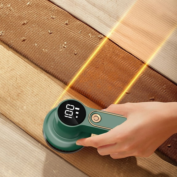 Rechargeable Fabric Shaver with LED Display, 3 Speeds, 6-Blade Lint Remover, Honeycomb Mesh, Large Storage, USB Powered, for Sweaters Blankets Upholstery