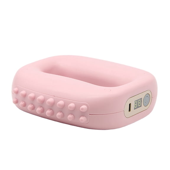 Rechargeable Fascia Ring Vibration Massager 8 Adjustable Modes Portable Muscle Massager For Sport Recovery Contouring(Pink-15.2*4.5*13.7Cm)