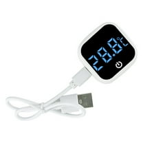 Rechargeable Fish Tank Thermometer Digital Aquarium Stick-On For Turtle Reptile Fish Tank Thermometer Tools