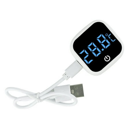 Rechargeable Fish Tank Thermometer Digital Aquarium Stick-On For Turtle Reptile Fish Tank Thermometer Tools