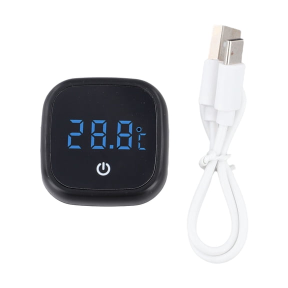 Rechargeable Fish Tank Thermometer Digital Aquarium Stick-on for Turtle Reptile