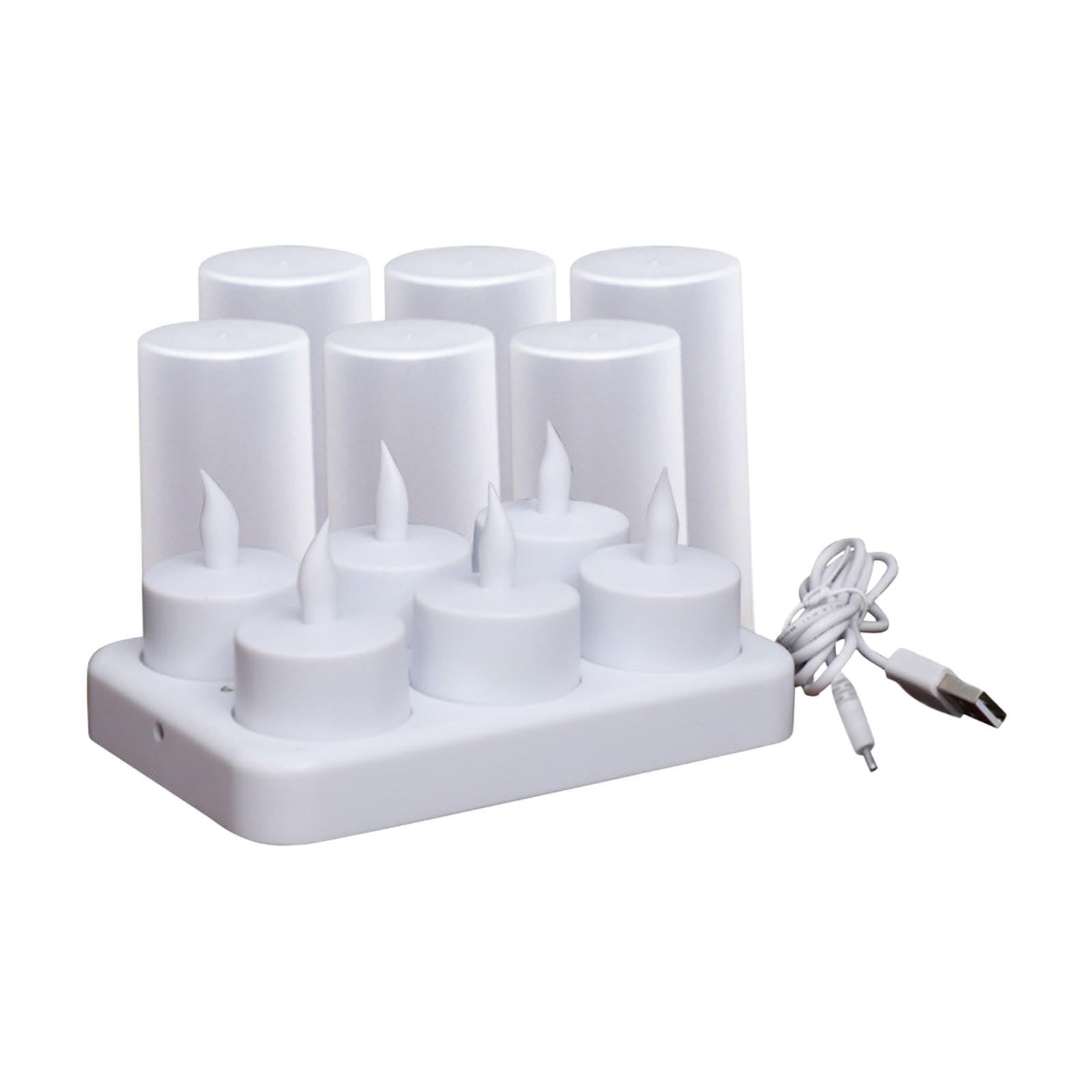 Rechargeable Flameless LED Tea Lights with Remote - Battery Operated Candles with Timer for Home Decor and Table Centerpieces