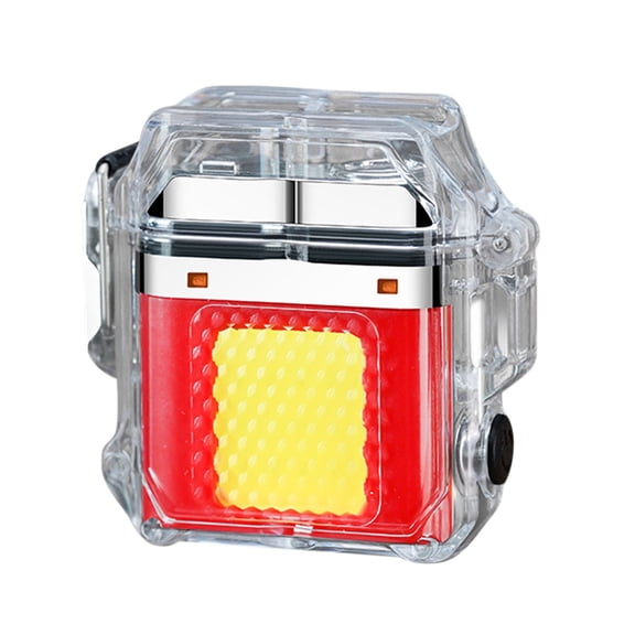 Rechargeable Flameless Lighter, Windproof Waterproof Electric Igniter, Portable USB Lighter with Light, Safe Candle Tool, Unique Holiday Gift for Father’s Day, Christmas and Birthday