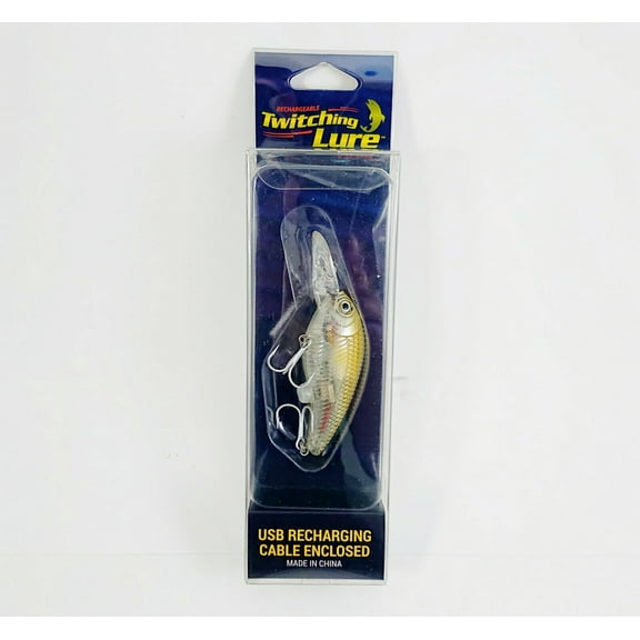 Rechargeable Flashing LED Viber Fishing Lures Prawn Baits Crankbait Baby Bass