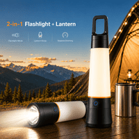 2-in-1 LED Flashlight Lantern with USB-C Charging