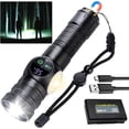 thumbnail image 1 of Rechargeable Flashlight High Lumens, 990,000L High Lumens LED Flash Light, Zoomable Super Bright Handheld Flashlights with 9 Modes, Side Light, Magnetic Base, USB C, Waterproof for Emergencies, 1 of 1