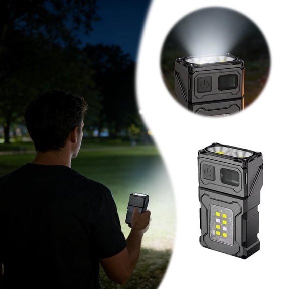 Rechargeable Flashlight with Multiple Lighting Modes and Extended Beam Distance for Outdoor Emergency and Adventure Use