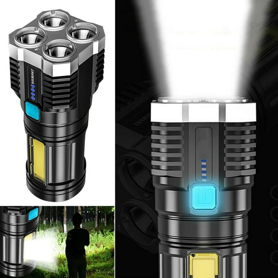Rechargeable Flashlights High lumens, 100000LM Powerful Flashlights, Waterproof LED Flashlight