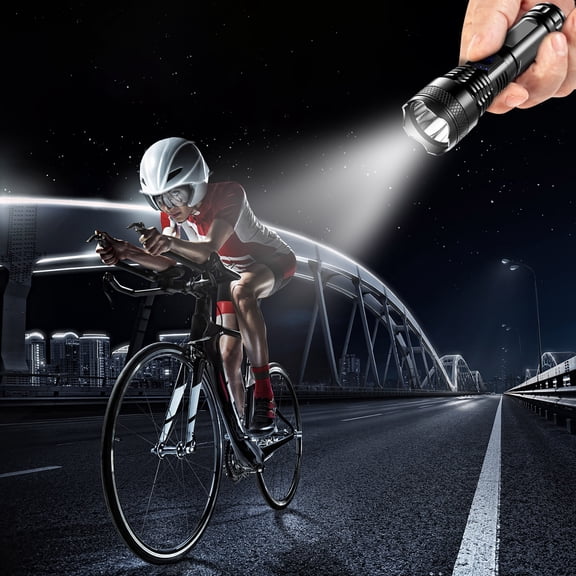 Rechargeable Flashlights,Portable Strong Lighting LED Flashlight,USB Rechargeable Emergency Flashlight,Suitable for Camping,Hiking and Fishing