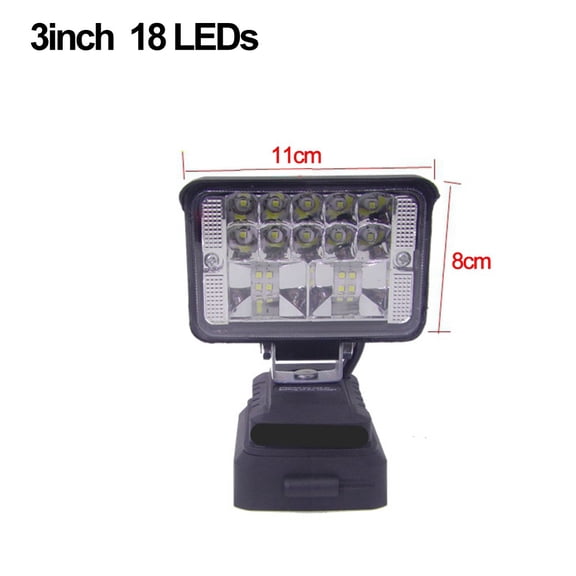 Rechargeable Flood Light with Rotatable Head for Outdoor and Indoor Use