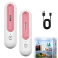 thumbnail image 1 of Rechargeable Fridge Deodorizer Odor Eliminator - Compact & Cordless Air Freshener for Kitchen (2 PCS - Gold), 1 of 7
