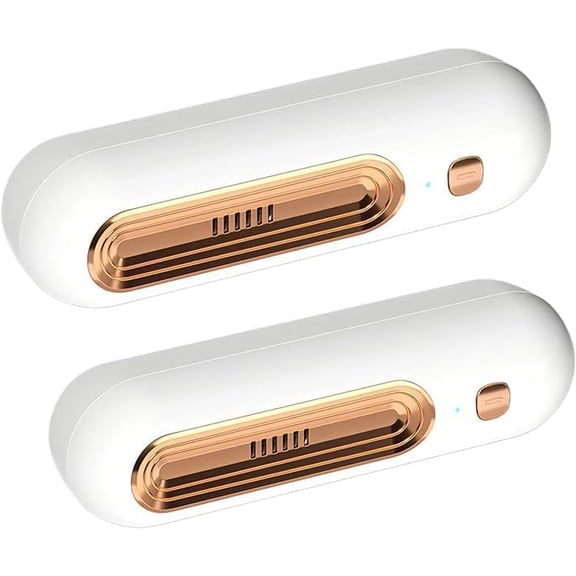 Rechargeable Fridge Deodorizer, Odor Eliminator for Refrigerator Freezer Kitchen, No Filter Replacement, Food Safe Odor Control, Keep Food Fresh Longer 2-Pack