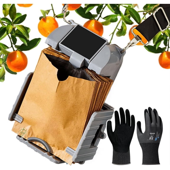 Rechargeable Fruit Bagging Kit | 15-20h /Time-3-Gear Adjustment-Adjustable Spacing | Fruit Protection Bags (Orchard Bagging Device for Lemon/Kiwi/Pear)