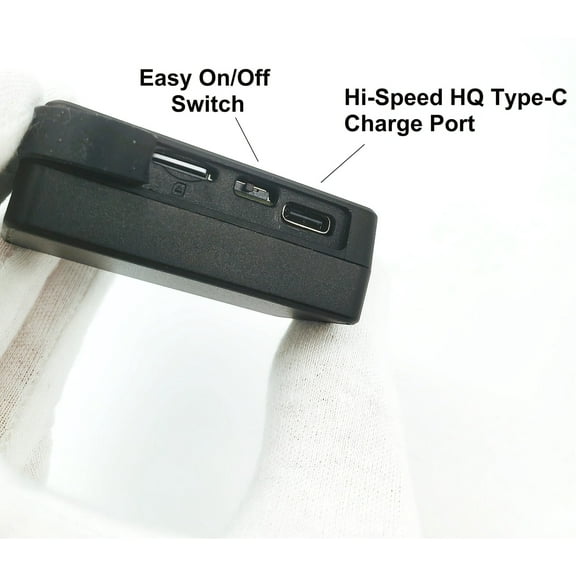 Rechargeable Geocaching GPS Keychain Navigator w/ Indigo Light APP