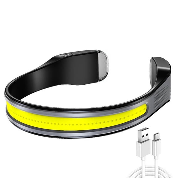 Rechargeable Gesture Control Headlamp Neck Hanging Book Light for Outdoor Night Activities Camping Hiking Running Working Walking Travel