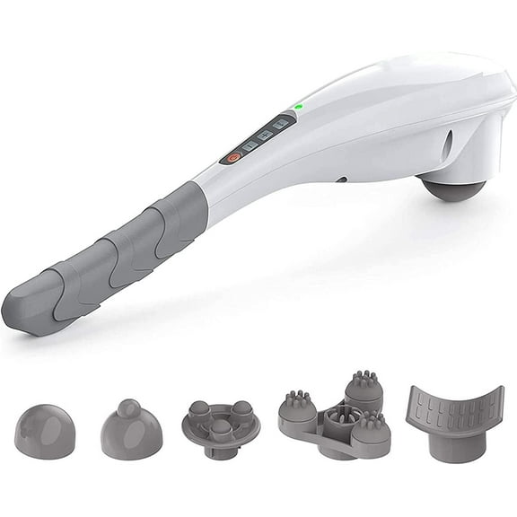 Rechargeable Hand Held Deep Tissue Massager for Muscles, Back, FSA HSA Eligible Cordless Electric Percussion Body Massage for Foot, Neck, Shoulder, Leg, Calf