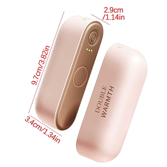 Rechargeable Hand Warmer 2 Pack – Magnetic Detachable Mini Portable USB Charging Warmers, 3 Heat Settings, 2000 mAh Battery, 40–53 ℃