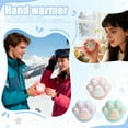 thumbnail image 1 of Rechargeable Hand Warmer Featuring Adorable Cat Paw Shape, Usb Charging For Easy Reuse Perfect For Outdoor Activities Like Hiking Camping Winter Skiing Travel, Equipped With, 1 of 6