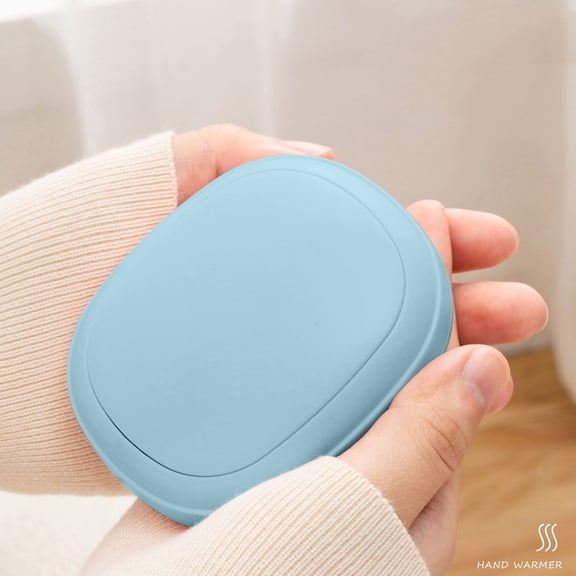 Rechargeable Hand Warmer Power Bank, Usupdd 2-in-1 Fast Heating Portable Hand Warmer, 8-Second Quick Heat 3-Temperature Portable Charger Hand Warmer for Outdoor, Blue