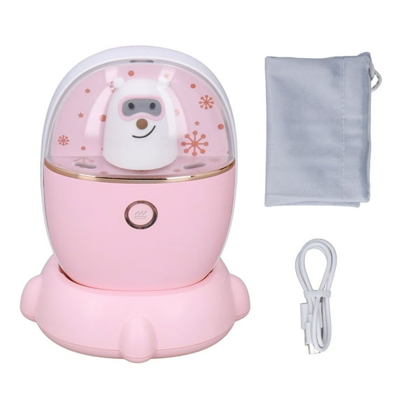 Rechargeable Hand Warmer Small USB Charging Double Sided Portable Handy Warmer for Travel HomePink