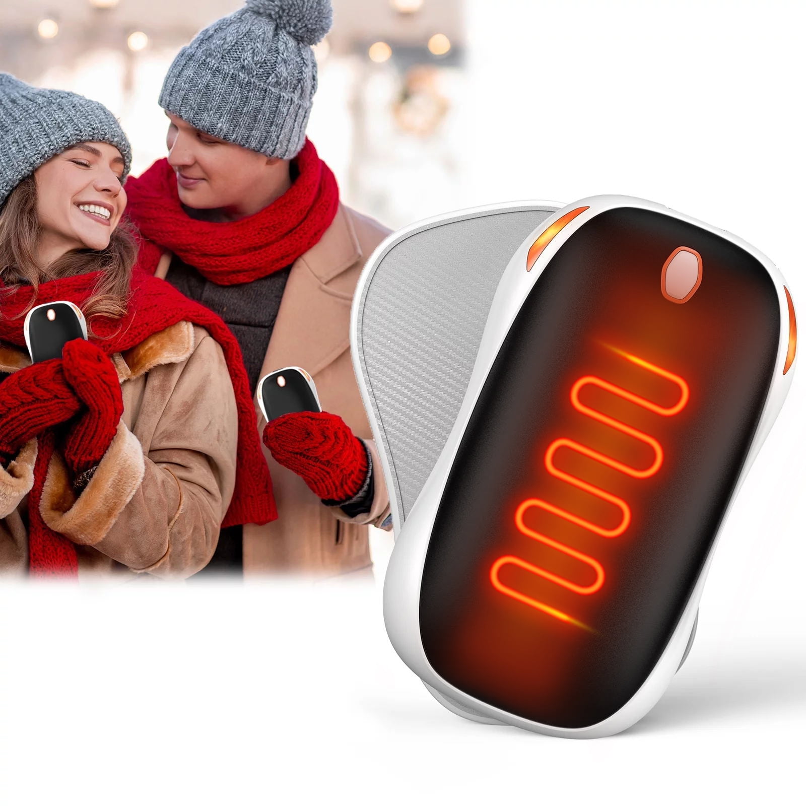 Rechargeable Hand Warmers 2 Pack, Meromore Magnetic Electric Hand Warmers  with 10000 mAh, 3 Heat Setting, 16 Hrs Warmth for Outdoors, Hunting,  Camping, Best Gifts for Men Women, Raynaud 