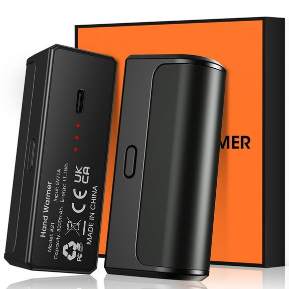 Rechargeable Hand Warmers Portable Hot Pockets USB 6000mAh 18 Hours Long Heating for Camping Outdoor and Daily Use