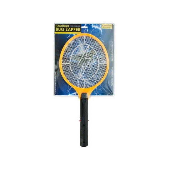 Kole Imports Rechargeable Handheld Bug Zapper Racket- 2 pack Yellow