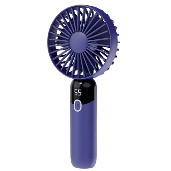 Rechargeable Handheld Fan 6 Speed Digital Display Pocket Handheld Fan for Travel