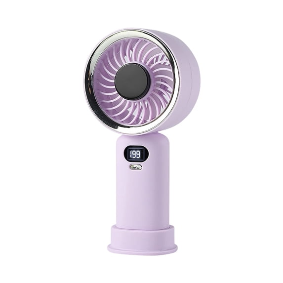 Rechargeable Handheld Fan with Digital Display, Portable Desktop & Outdoor Fan, Powerful Wind, Quiet Operation, USB Powered Rechargeable Fan