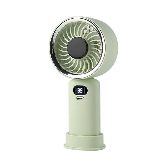 Rechargeable Handheld Fan with Digital Display, Portable Desktop & Outdoor Fan, Powerful Wind, Quiet Operation, USB Powered Rechargeable Fan
