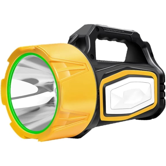 Rechargeable Handheld Flashlight, Super Bright LED Spotlight with USB Charging, Waterproof, High Lumens, for Outdoor, Home, Camping, Hiking, Emergency Use