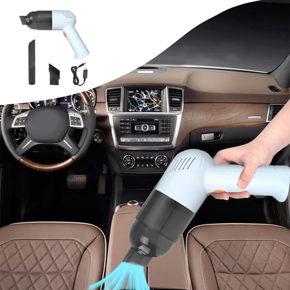 Rechargeable Handheld Vacuum Cleaner - 12000Pa 120W with 2000mAh Battery & Visual Bucket for Car Home Cleaning()