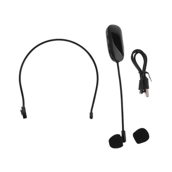 Rechargeable Head Wear Mic FM Wireless Microphone For Radio Loudspeaker Tour Guide Teaching Speech Meeting Megaphone ,Powerful Sound