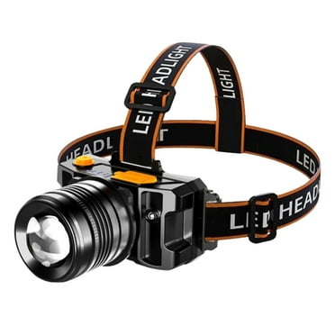 Rechargeable Headlamp 1Pack, 990,000LM Bright Head Lamp, 90°Angle Head Lights for Forehead, Adjustable Focus Headlight, 4Mode LED Headlamp Rechargeable, Headlamps for Adults Hard Hat Camping Hiking