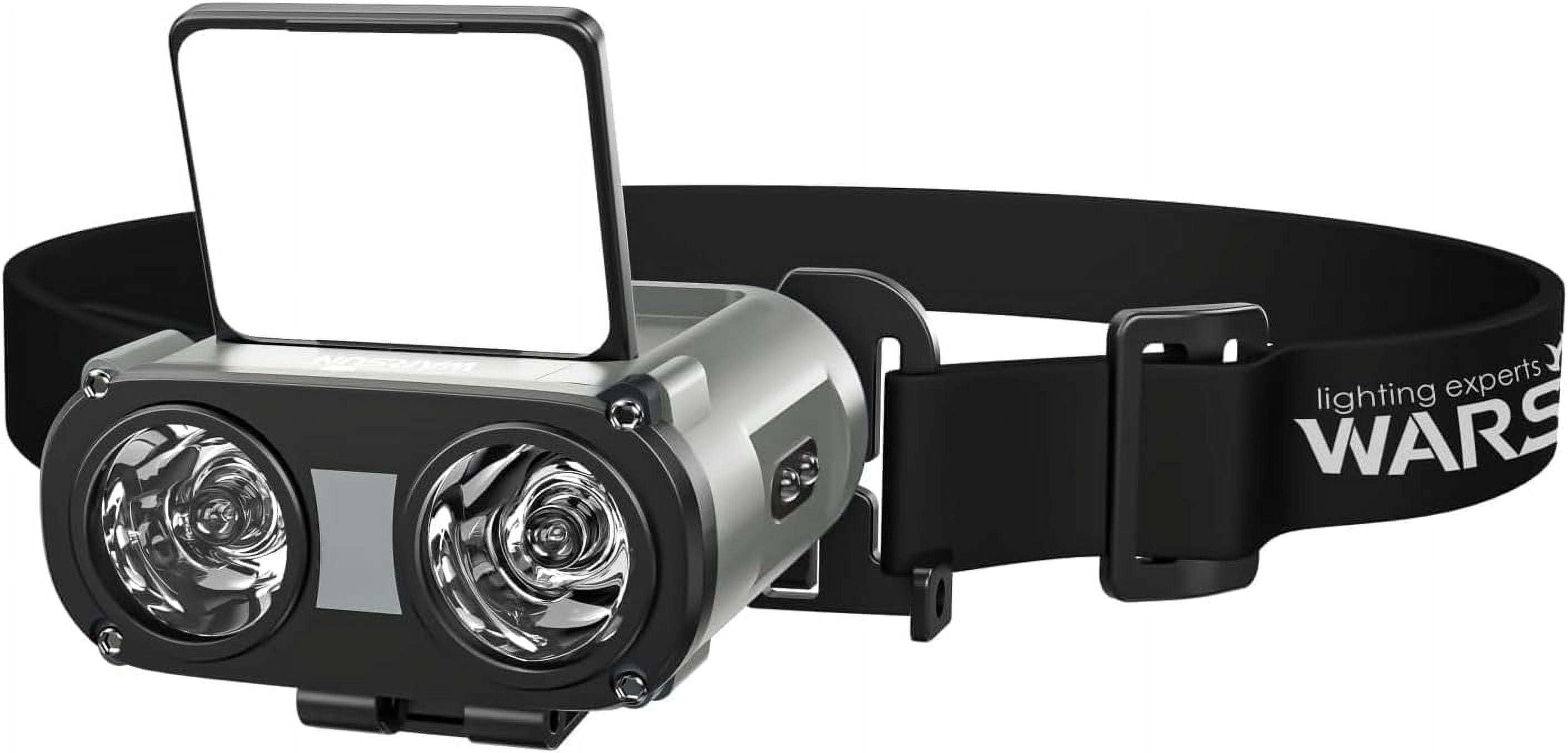 Rechargeable Headlamp – 800 Lumens LED with COB, Motion Sensor, 5 Modes, Clip-On Cap Light Hat Clip & Bike Strap Mount, Multi-Use for Camping, Hiking, Repair