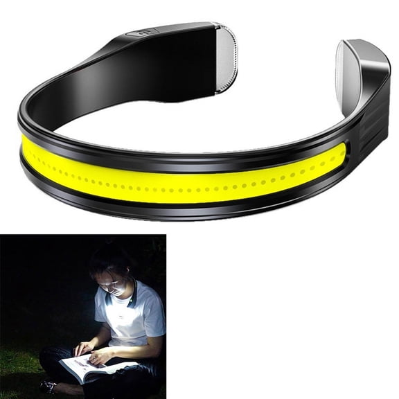 Rechargeable Headlamp With Gesture Control – Neck Hanging Book Light for Camping Hiking Running Working Walking Traveling Night Activities