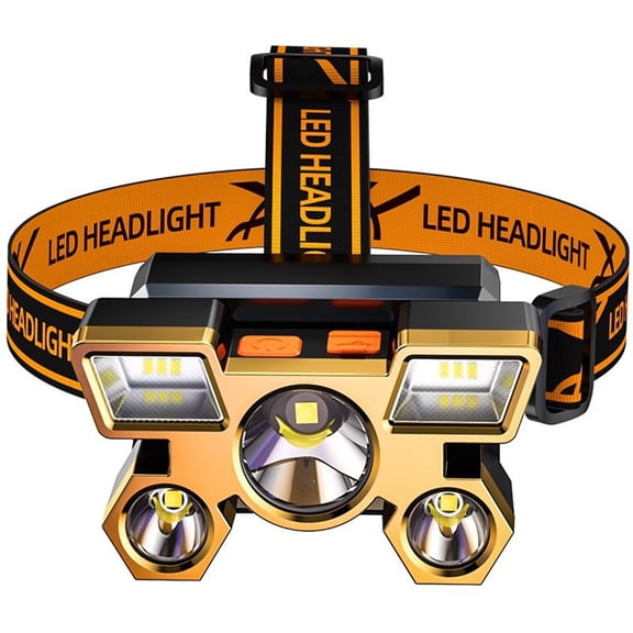 Rechargeable Headlamp with Ultra-Bright LED Bulbs and Long Service Life and Multiple Modes for Outdoor Activities