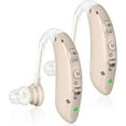 thumbnail image 1 of Rechargeable Hearing Aids for Seniors with Noise Cancelling,Hearing Loss Hearing Amplifiers,Digital Hearing Aid,Sound amplifier with Volume Control,Brown, 1 of 8