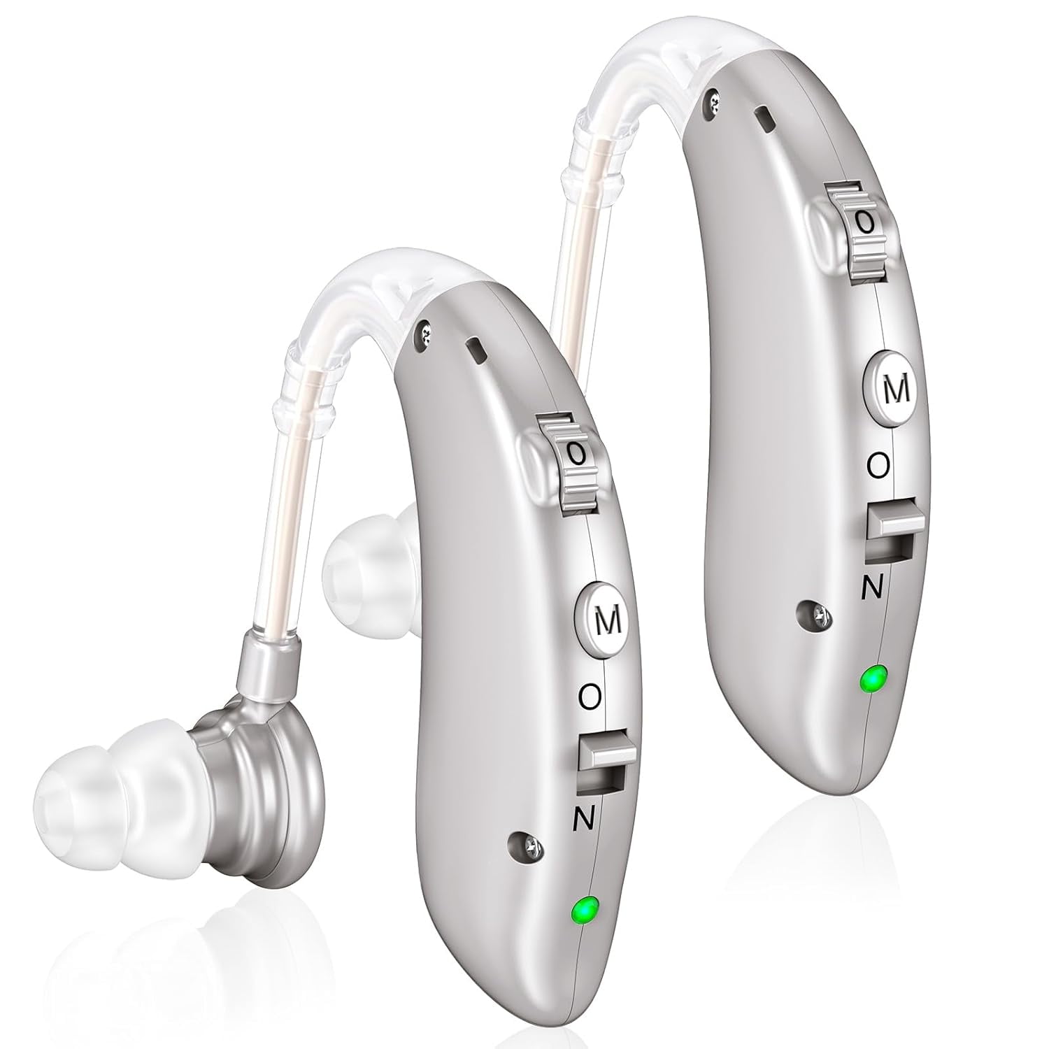 Rechargeable Hearing Aids for Seniors with Noise Cancelling,Hearing Loss Hearing Amplifiers,Digital Hearing Aid,Sound amplifier with Volume Control