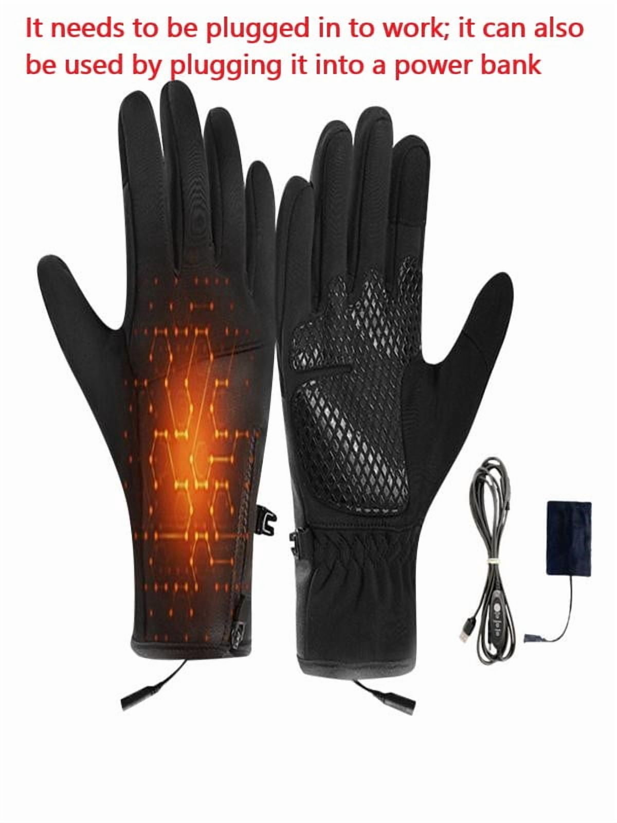 Heated Gloves for Men Women with Hand Warmer,Thermal Heating Gloves for Winter Outdoor Activities,Waterproof Non- Cold Weather Gloves for Skiing, Hiking, Motorcycling